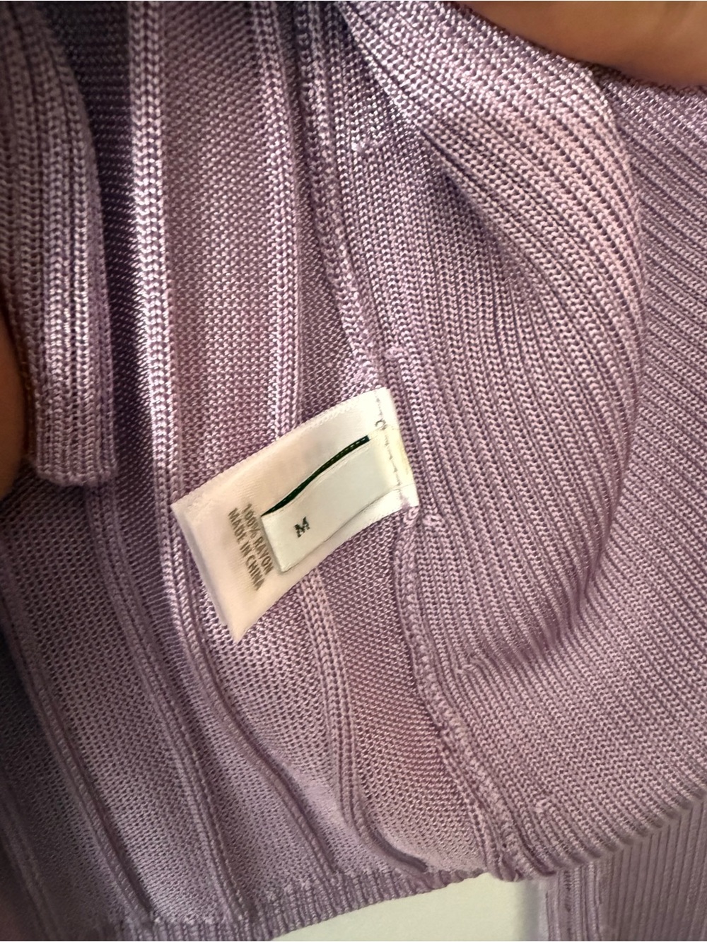 St. John Collection Lilac Ribbed Sweater and Cardigan Set. Worn twice. - Picture 9 of 14